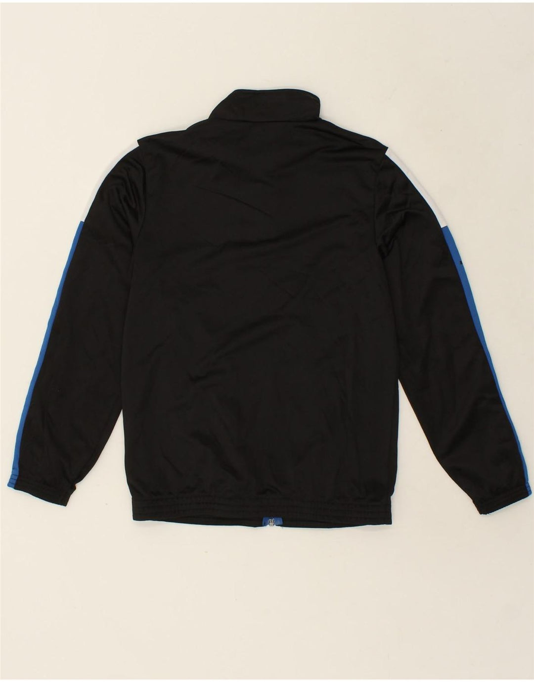 UMBRO Boys Graphic Tracksuit Top Jacket 13-14 Years Navy Blue Colourblock Vintage Umbro and Second-Hand Umbro from Messina Hembry 