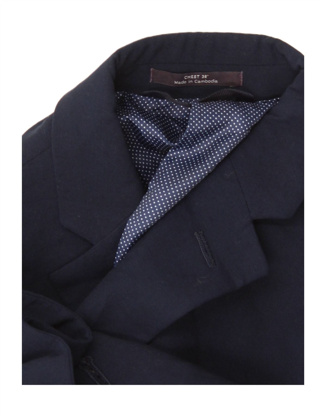 Marks & Spencer Herre 2 Button Slim Blazer Jacket UK 38 Medium Navy Blue
