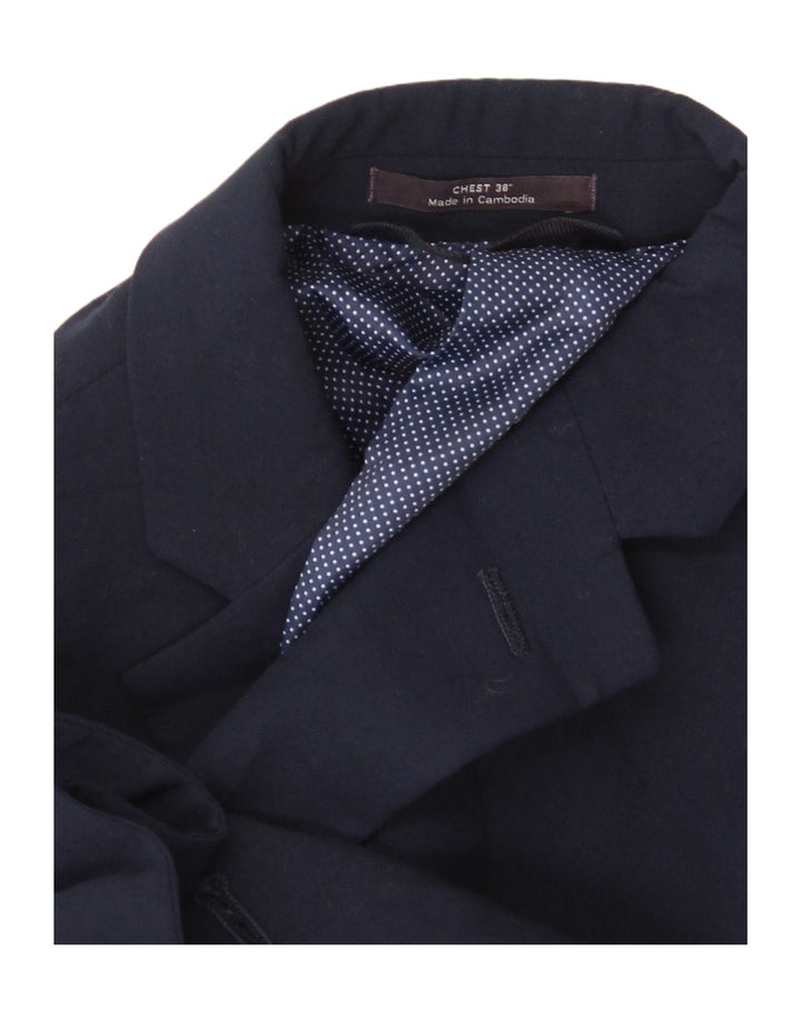 Marks & Spencer Herre 2 Button Slim Blazer Jacket UK 38 Medium Navy Blue