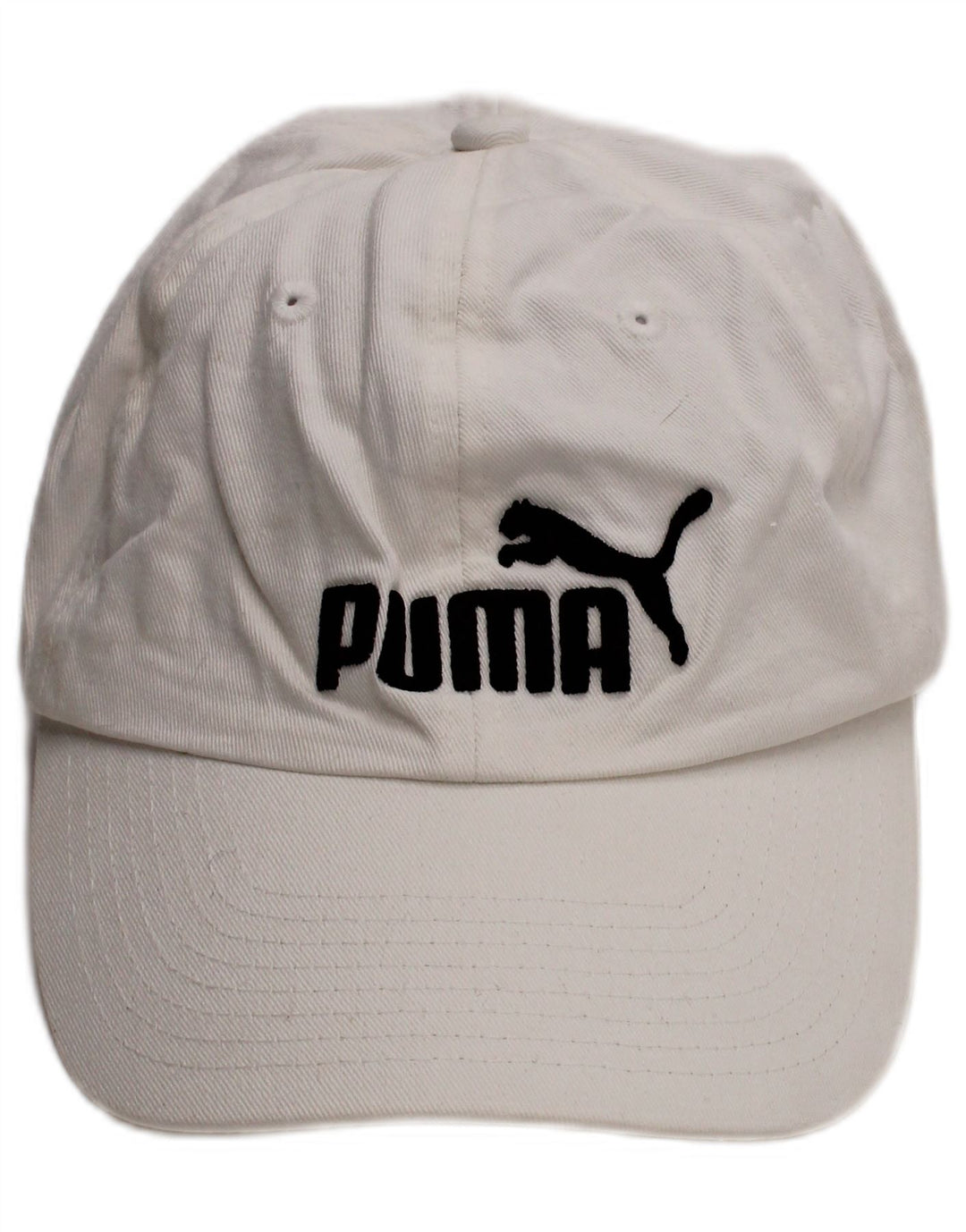 PUMA Mens Graphic Baseball Cap One Size White Cotton