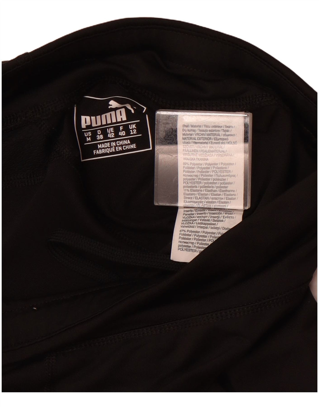 Puma Capri Leggings til kvinder UK 12 Medium Sort Colourblock Polyester