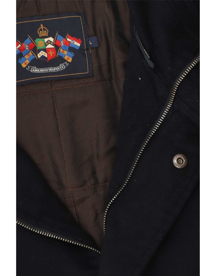 Amerigo Vespucci Herre Windbreaker Coat UK 40 Large Navy Blue