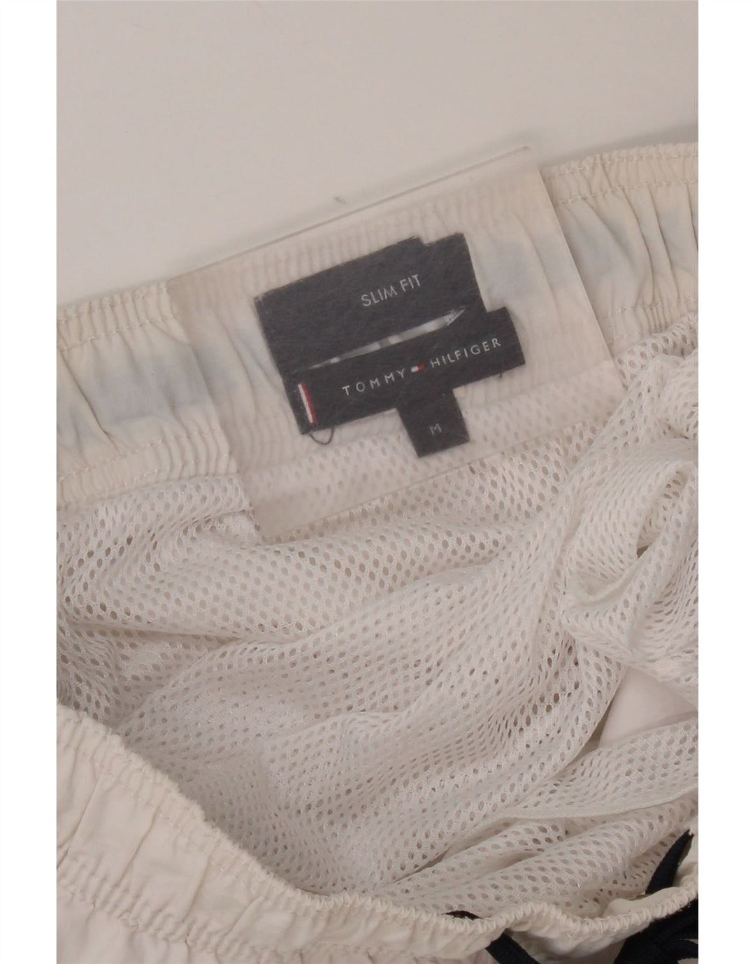Tommy Hilfiger Grafiske svømmeshorts til kvinder UK 12 Medium White