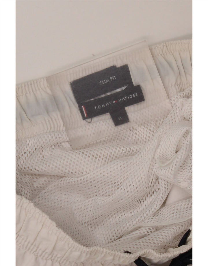 Tommy Hilfiger Grafiske svømmeshorts til kvinder UK 12 Medium White