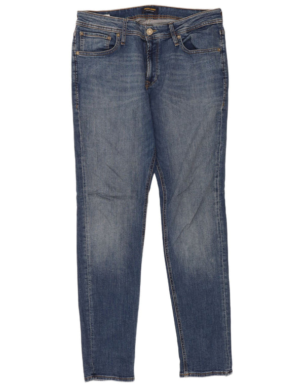 Jack & Jones Herre Skinny Jeans W36 L34 Blå Bomuld