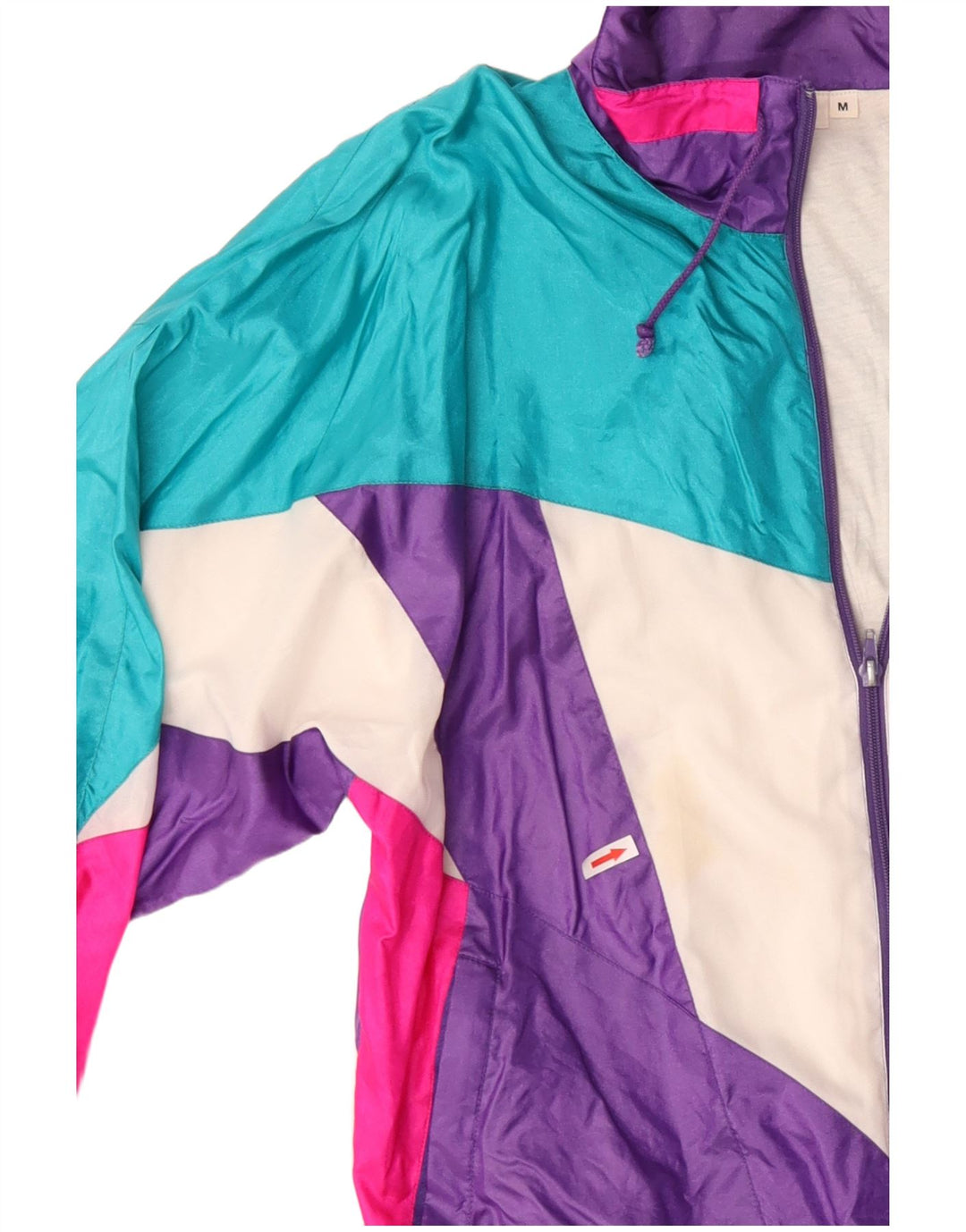 Vintage træningsdragt til mænd Topjakke Medium Flerfarvet Colourblock 80'erne