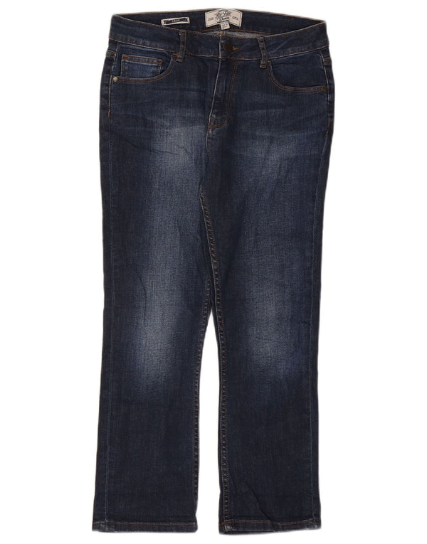 Fat Face Womens Cropped Jeans UK 8 Small W27 L23 Blue Cotton
