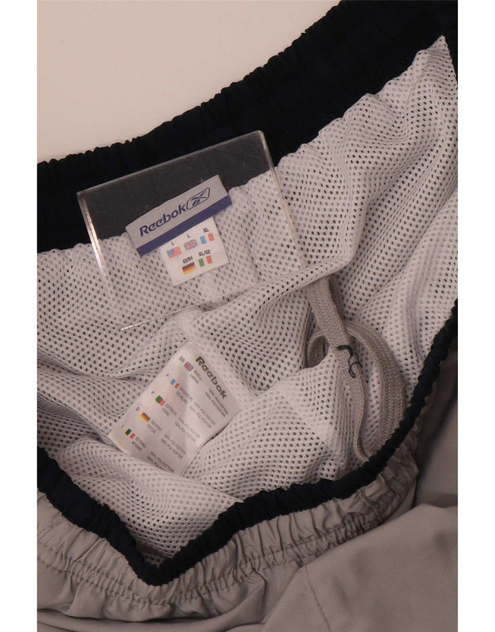 Reebok Herre Bermuda Sportshorts Store Grå Polyester