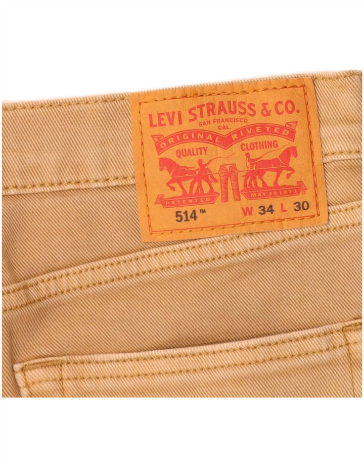 Levi's Herre 514 denimshorts W34 Large Beige Bomuld