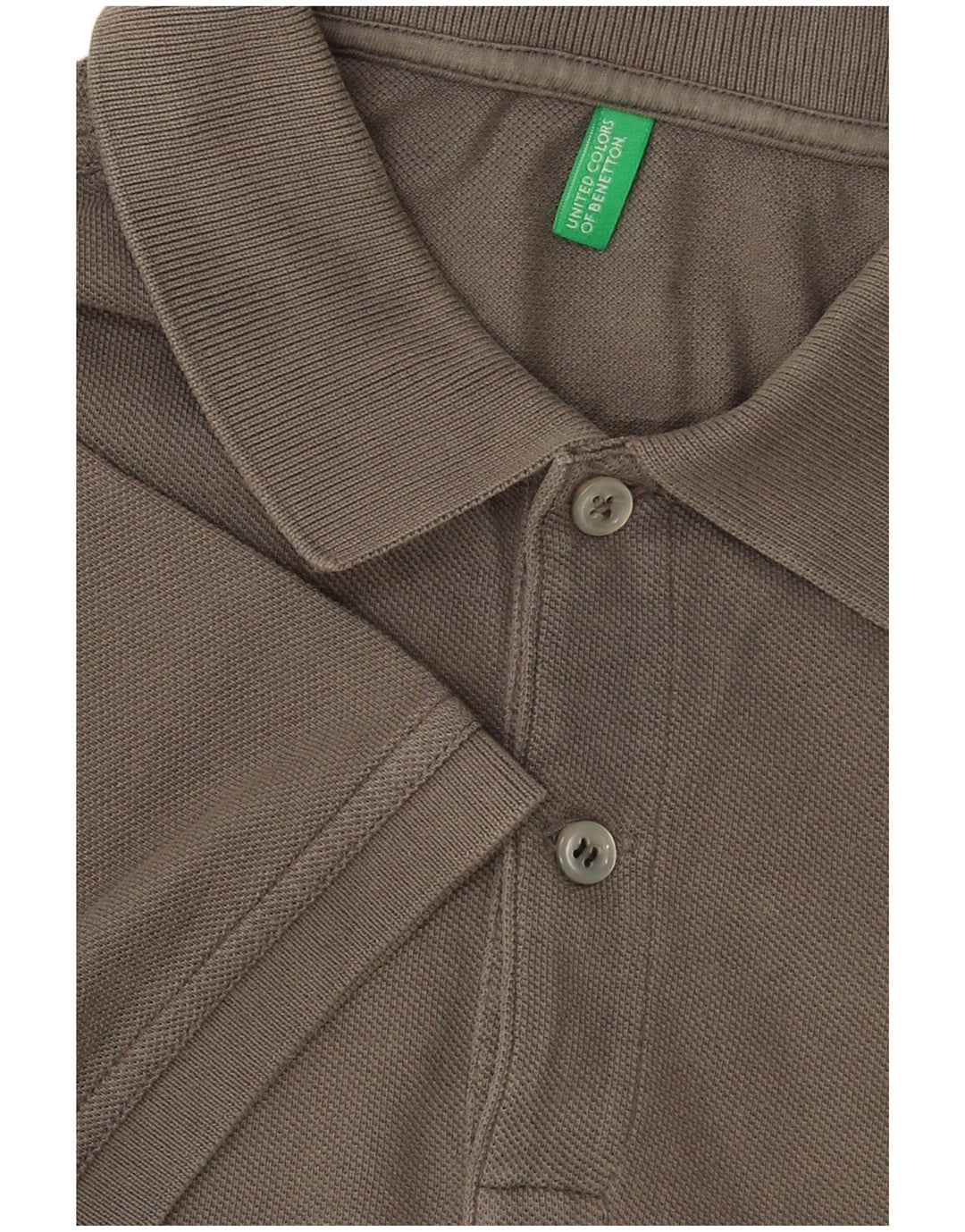 BENETTON herre poloshirt mellemgrå