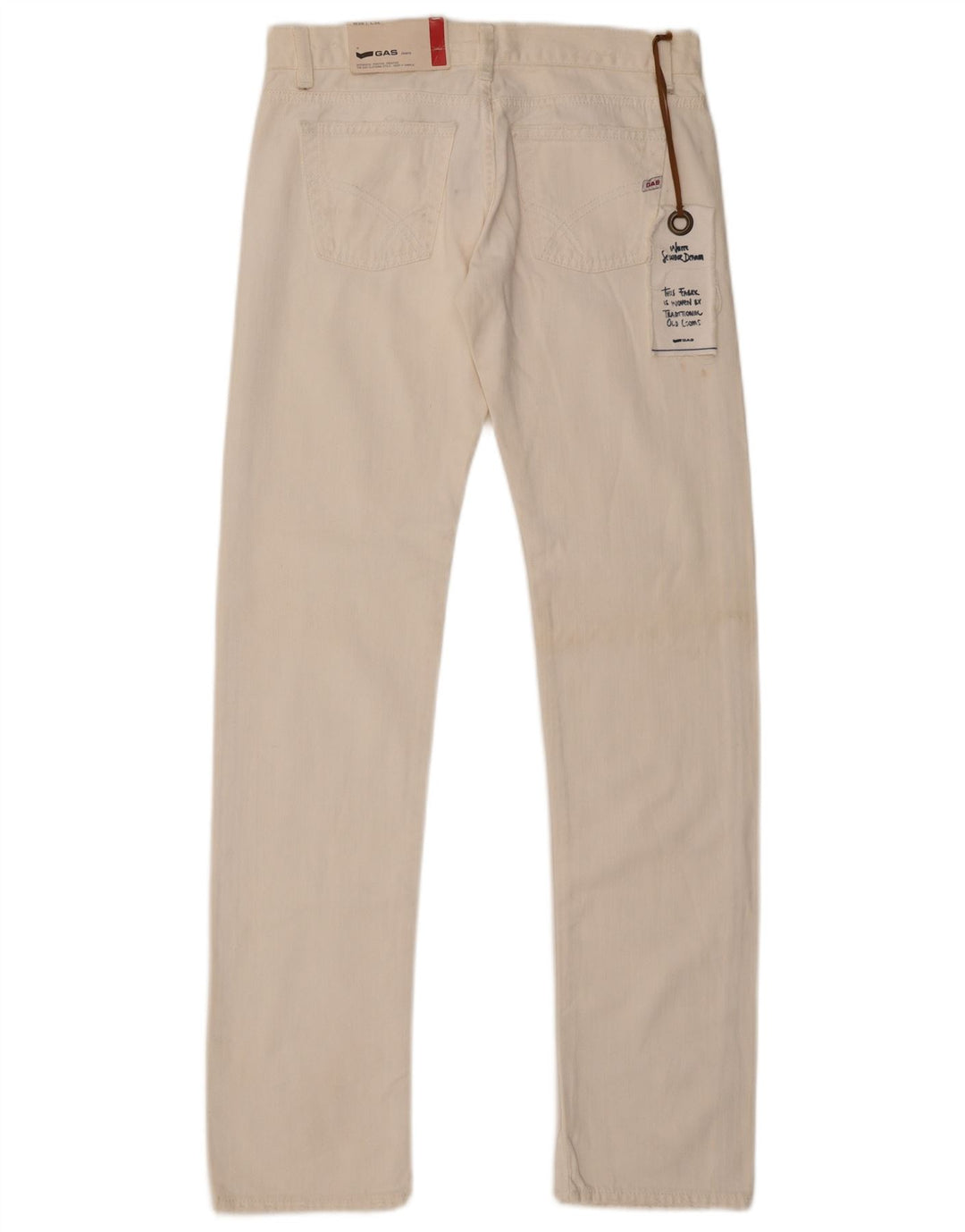 Gap Dame Slim Jeans W28 L34 Off White Bomuld