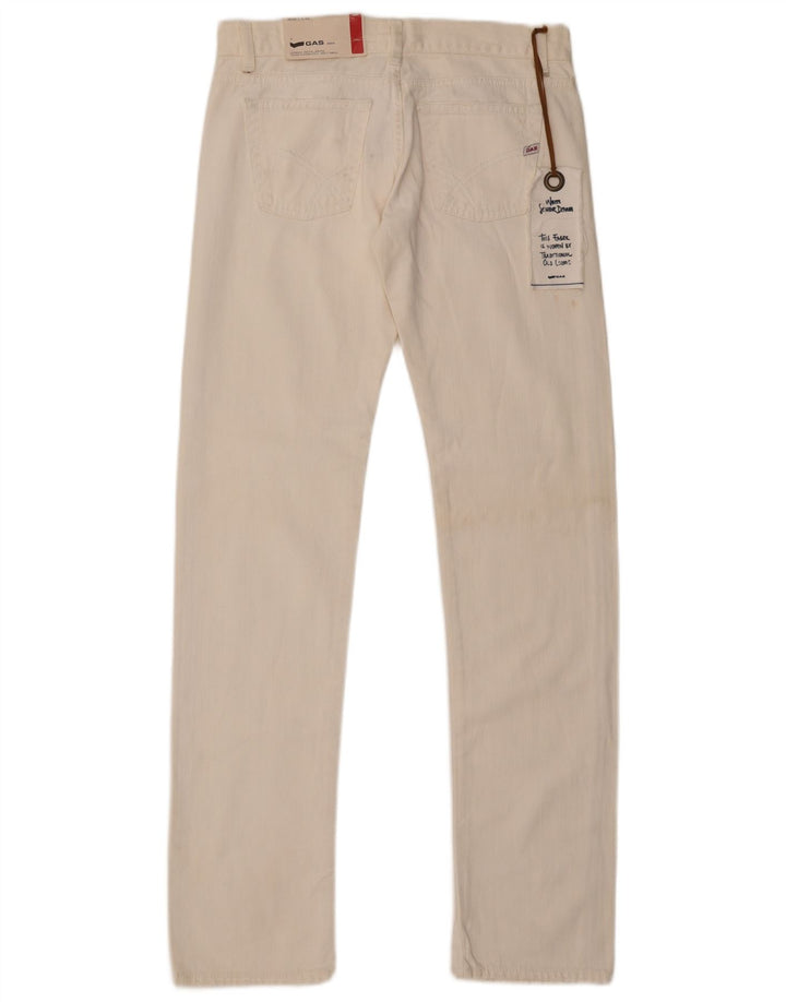 Gap Dame Slim Jeans W28 L34 Off White Bomuld