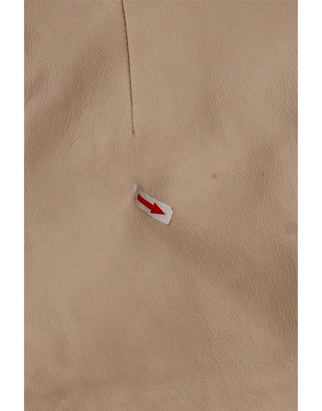 Vintage lædernederdel til kvinder W30 Medium Beige