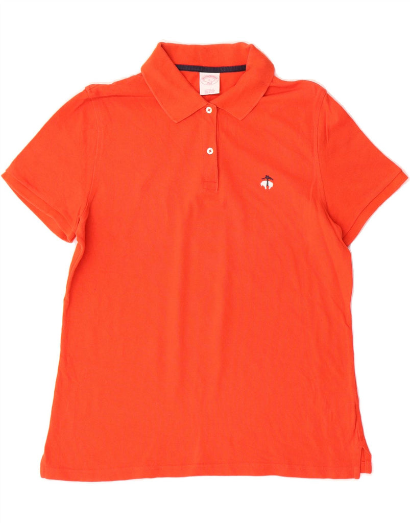 BROOKS BROTHERS Womens 346 Polo Shirt UK 16 Large Orange Cotton Vintage Brooks Brothers and Second-Hand Brooks Brothers from Messina Hembry 
