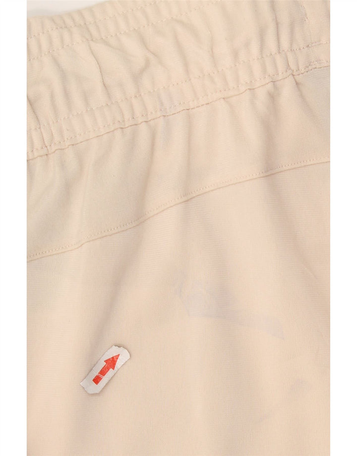 Adidas Capri træningsdragtbukser til kvinder UK 8/10 Small Beige Polyester