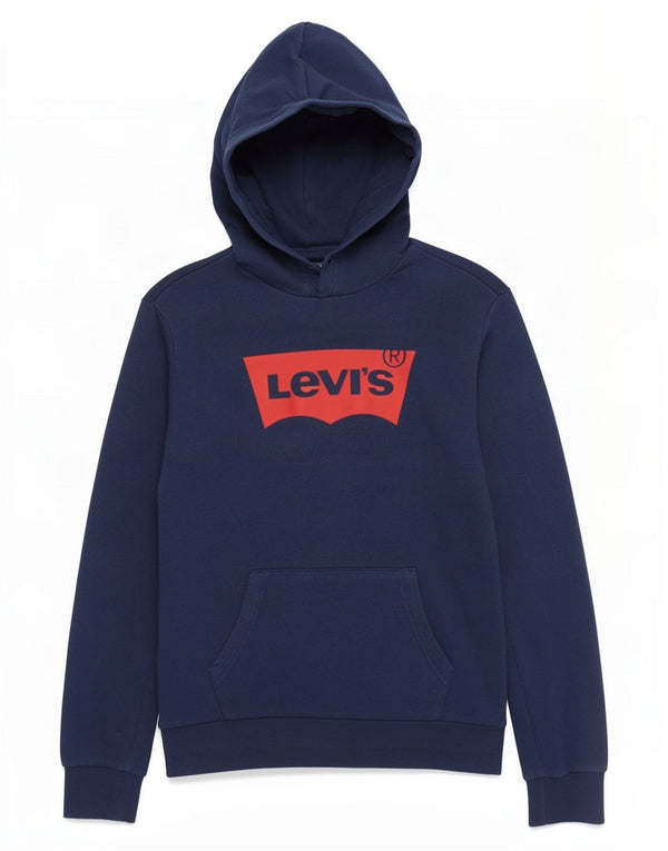 Levi's Herre Standard Fit Grafisk Hoodie Jumper Lille marineblå bomuld