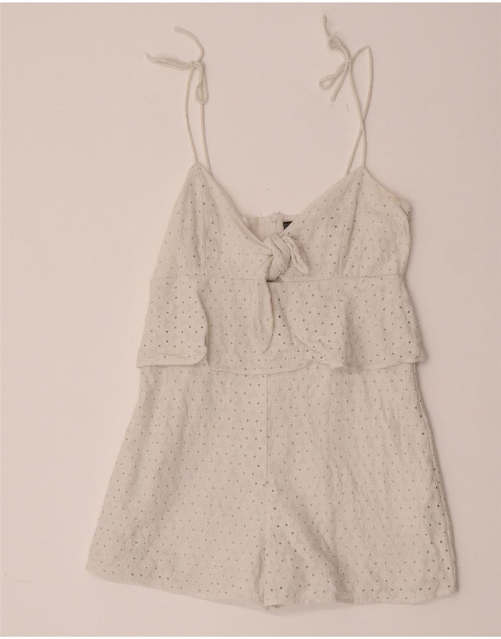 Zara Dame Playsuit UK 10 Small White