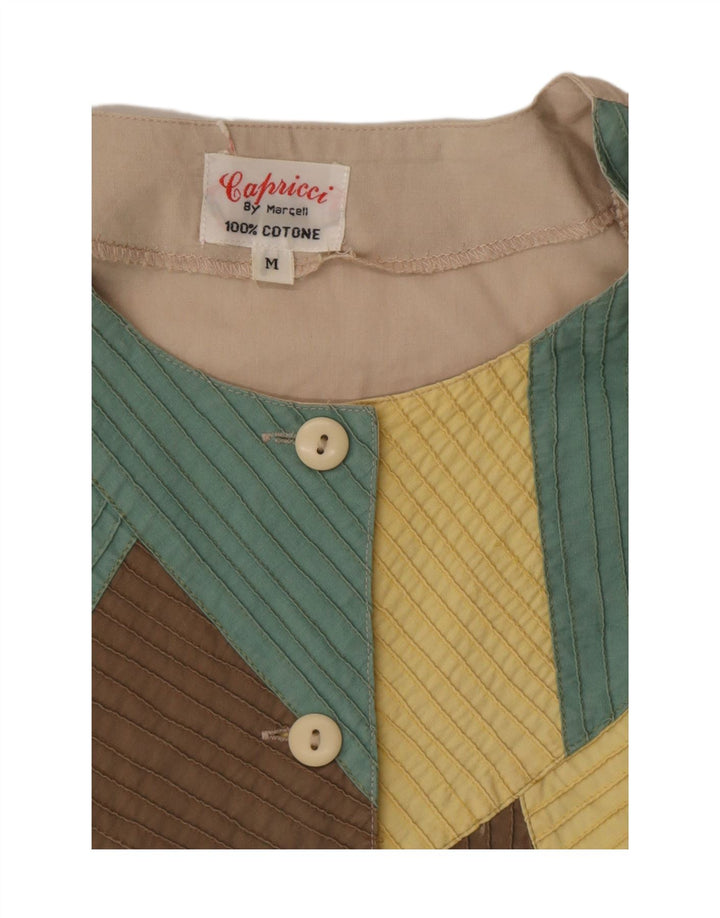 Capricci By Marcell Dame teltkjole UK 14 Medium Beige Patchwork Bomuld
