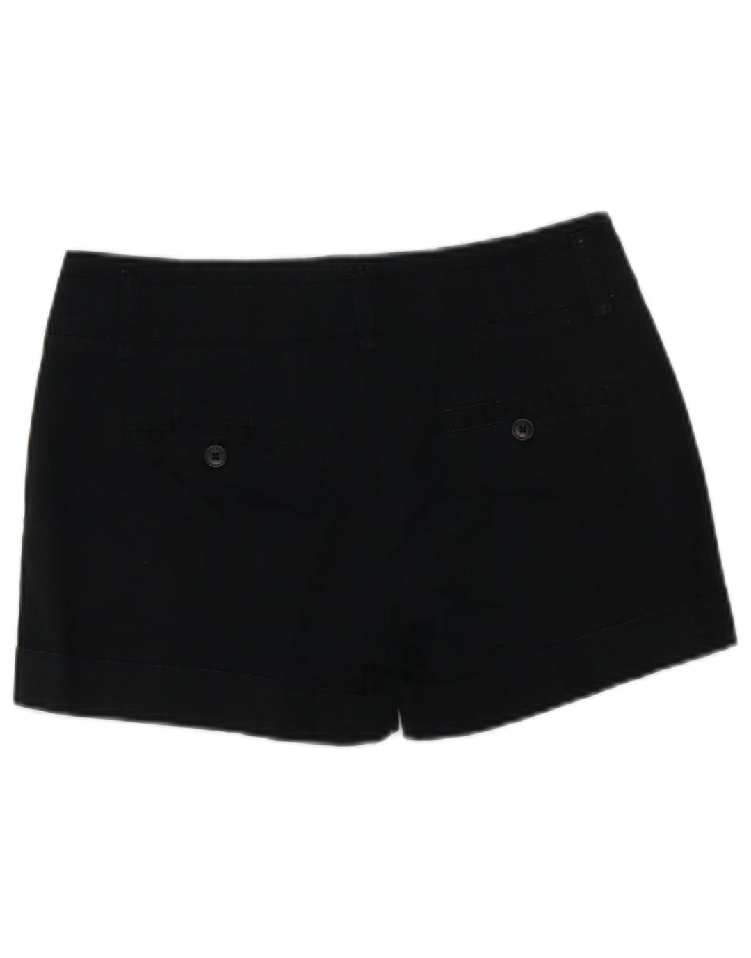 Zara Chino Shorts til kvinder Small W26 Sort bomuld