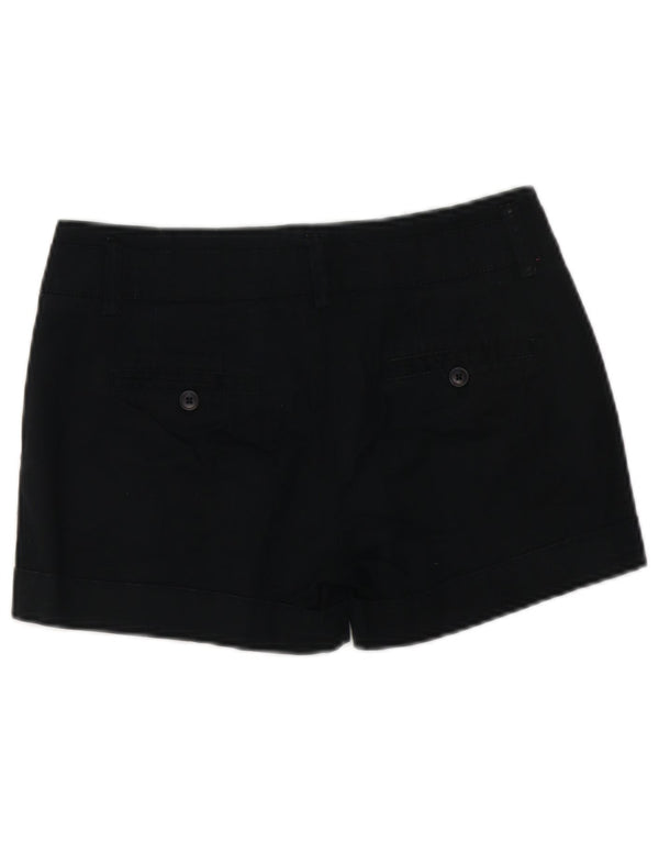 Zara Chino Shorts til kvinder Small W26 Sort bomuld