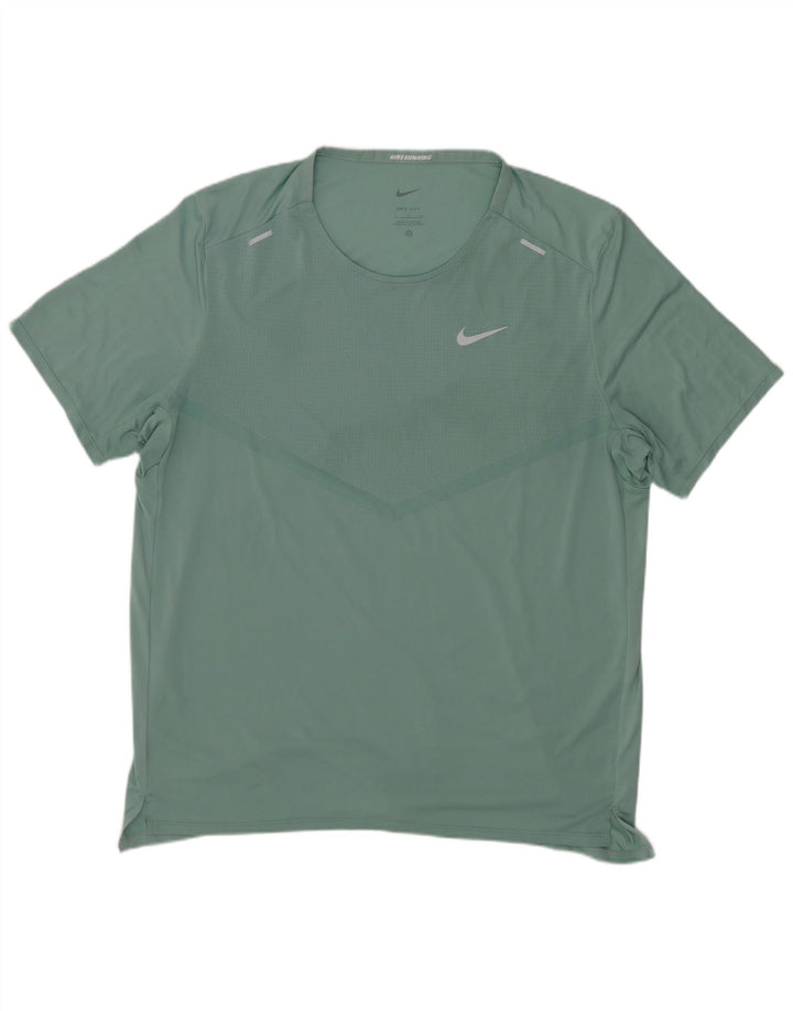 Nike Herre Dri Fit T-Shirt Top Stor Grøn