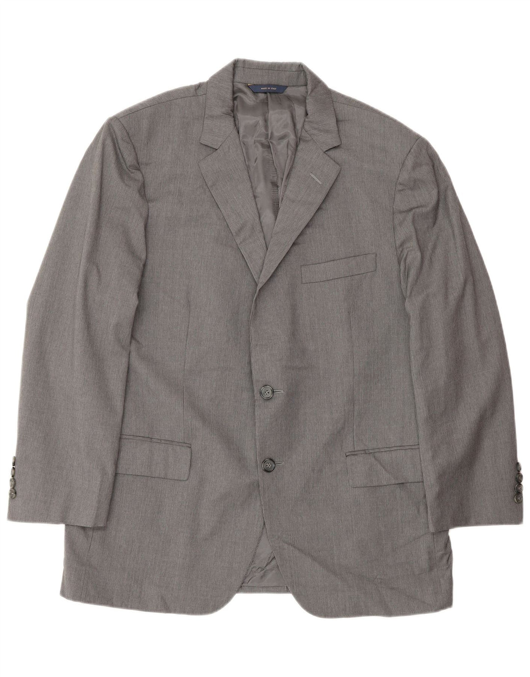 Brooks Brothers Herre Slim 2 Button Blazer Jacket UK 42 XL Grå Uld