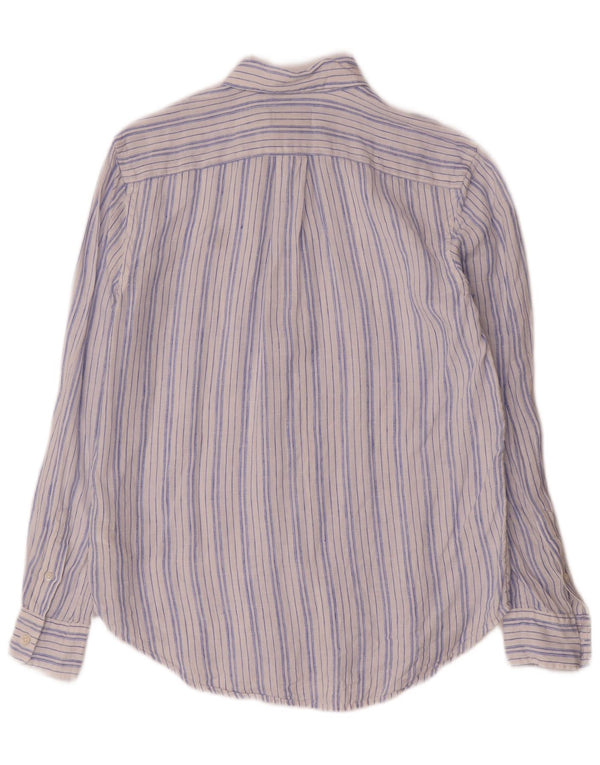 Polo Ralph Lauren Mens Relaxed Fit Shirt XS Blue Striped Linen