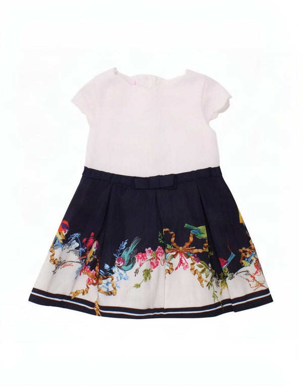 Ted Baker Baby Girls A-Line Kjole 3-6 måneder Hvid blomstret polyester