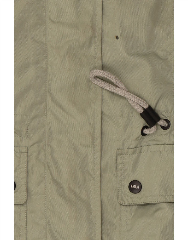 KHUJO Utility-jakke med hætte til kvinder UK 14 Medium Green Polyester