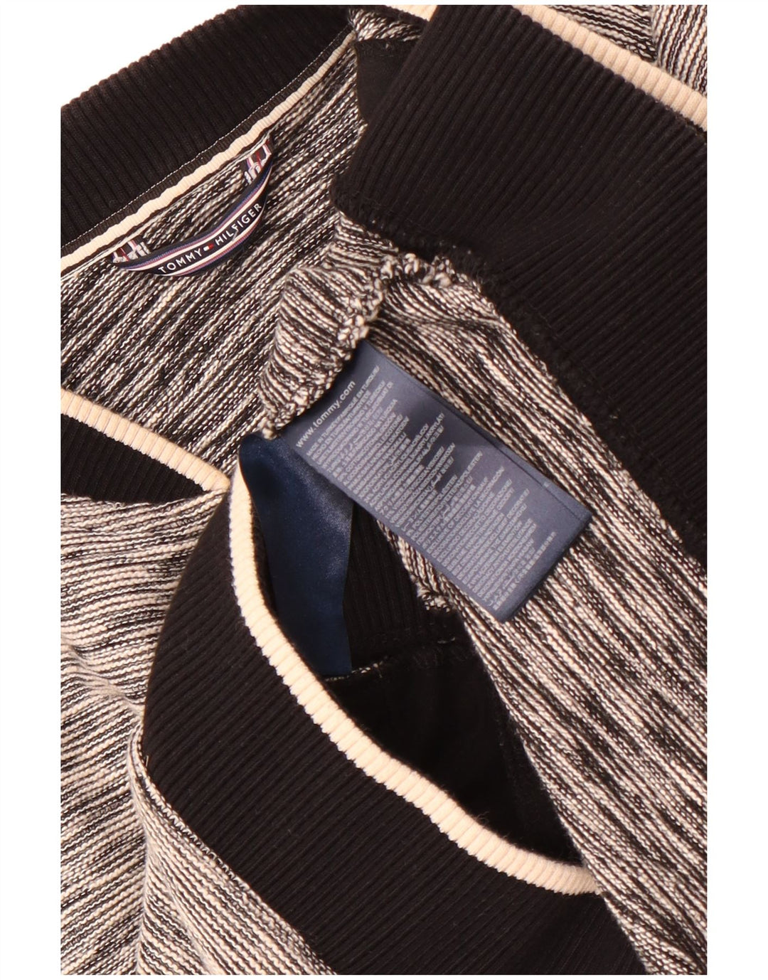 Tommy Hilfiger Dame træningsdragt Topjakke UK 12 Medium Grey Flecked Bomuld