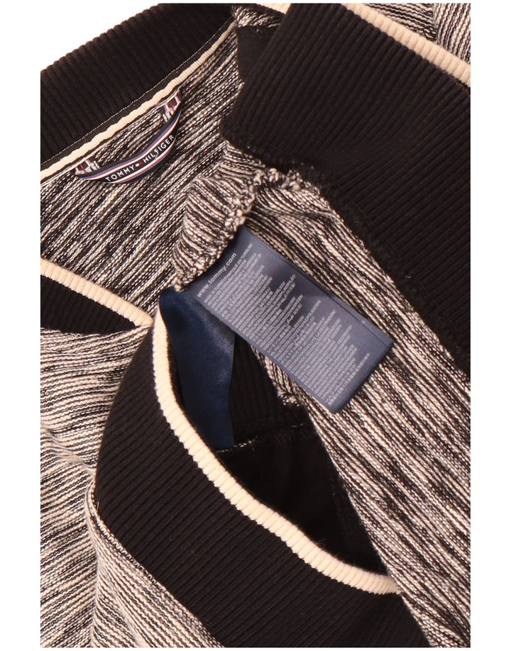 Tommy Hilfiger Dame træningsdragt Topjakke UK 12 Medium Grey Flecked Bomuld