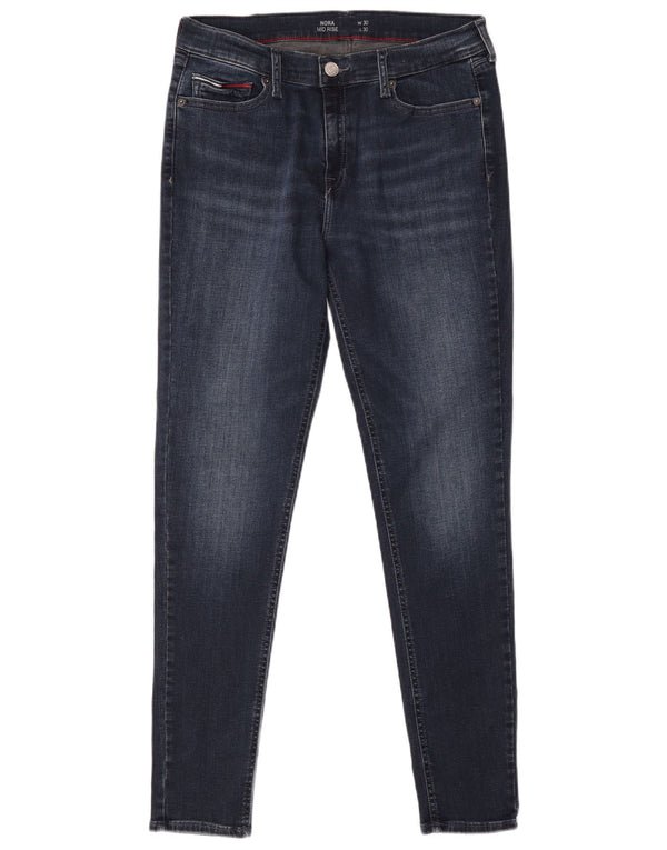 Tommy Hilfiger Dame Nora Mid Rise Skinny Jeans W30 L30 Blå Bomuld