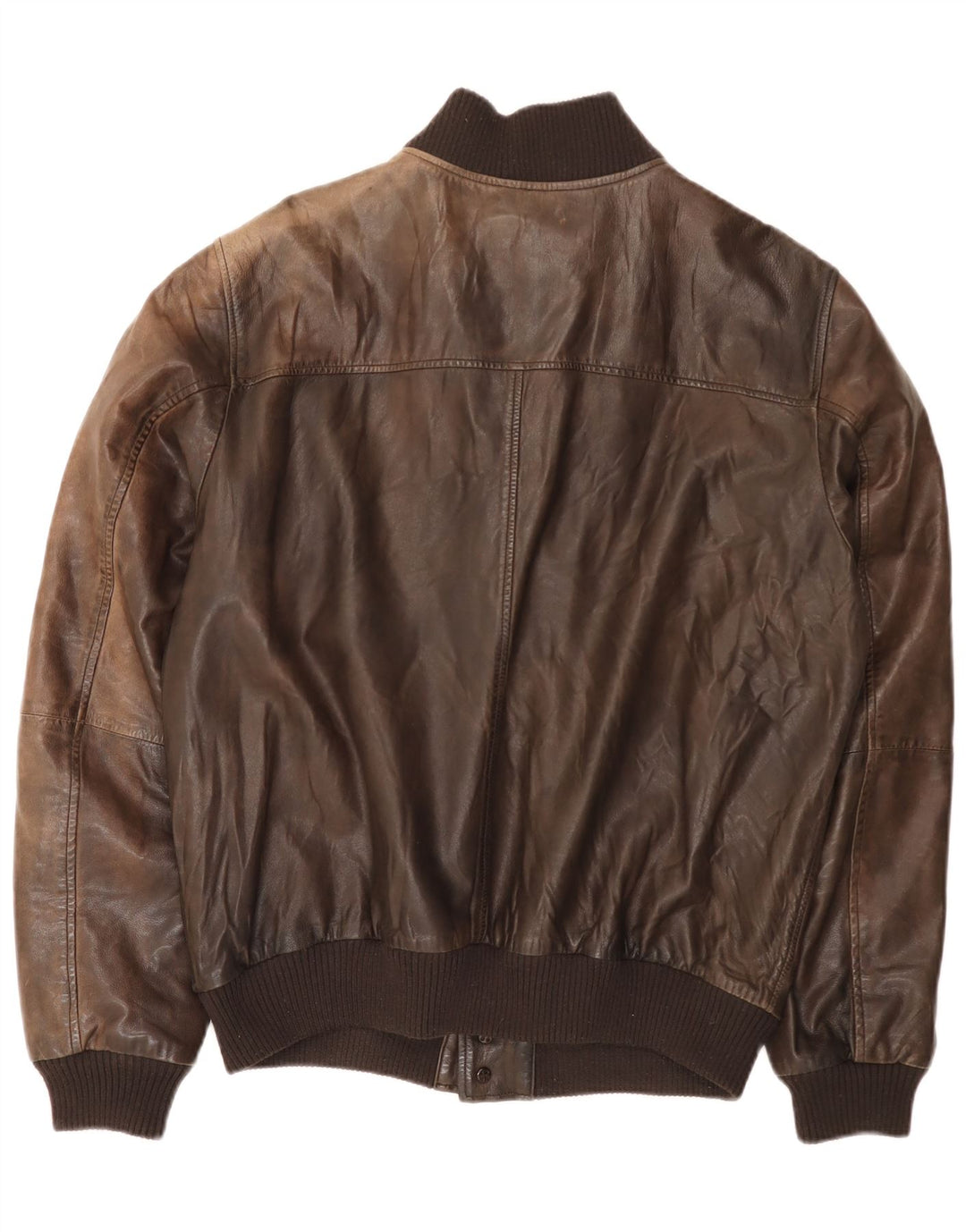 Minoronzoni 1953 Herre læderjakke UK 42 XL Brunt læder