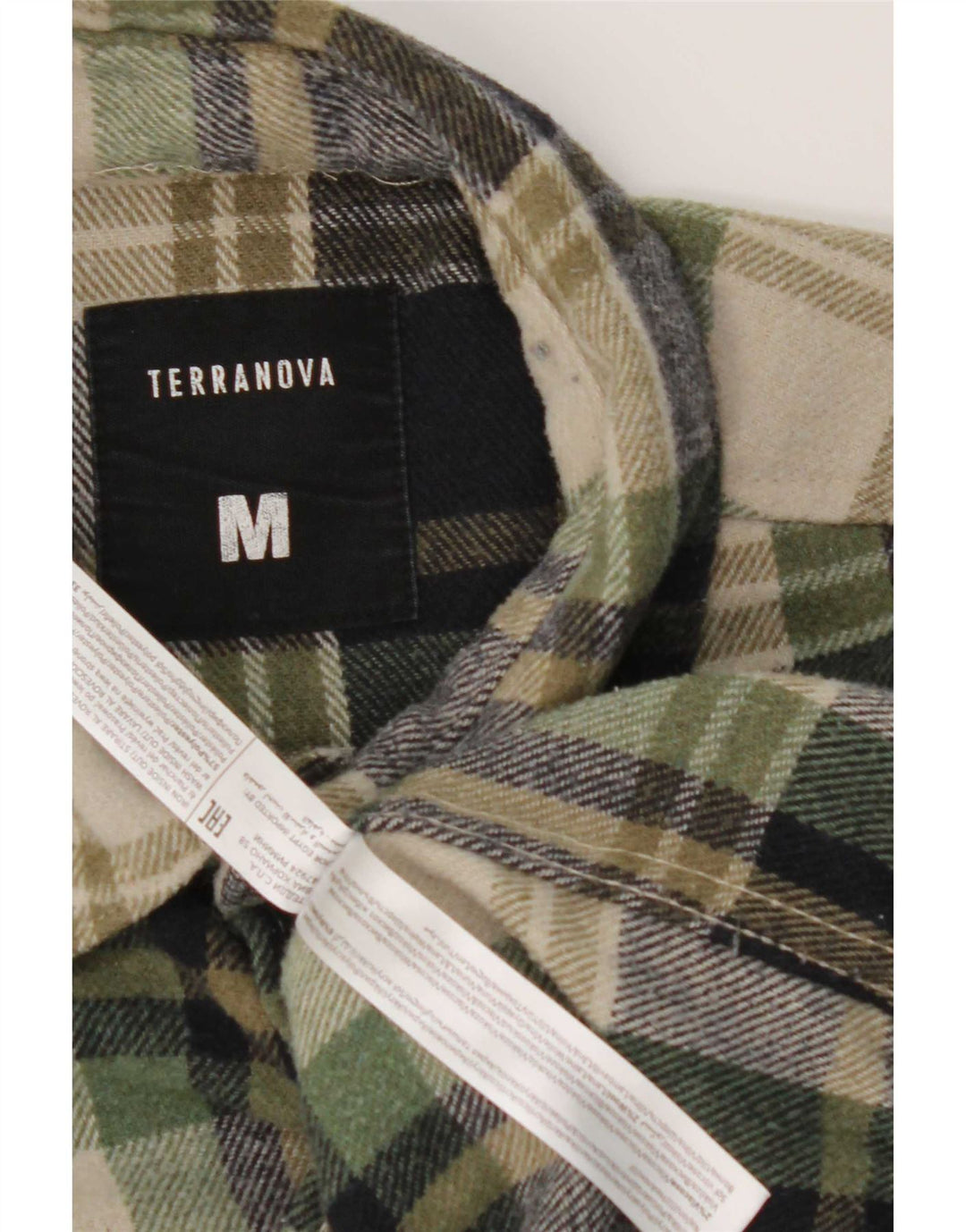 Terranova herre flannel skjorte medium flerfarvet ternet polyester