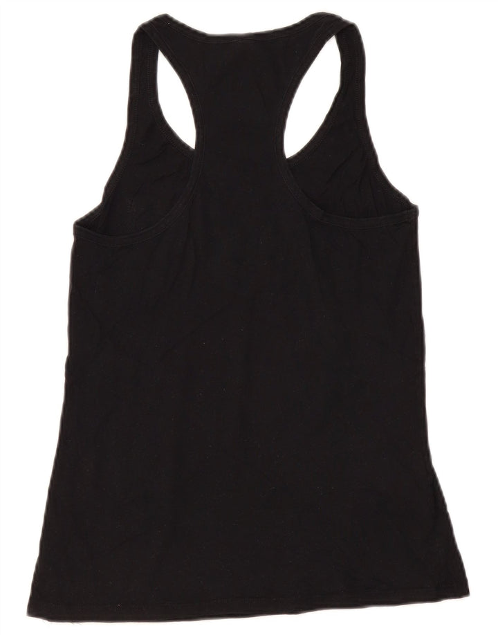 Benetton Damevest Top UK 12 Medium Sort Bomuld