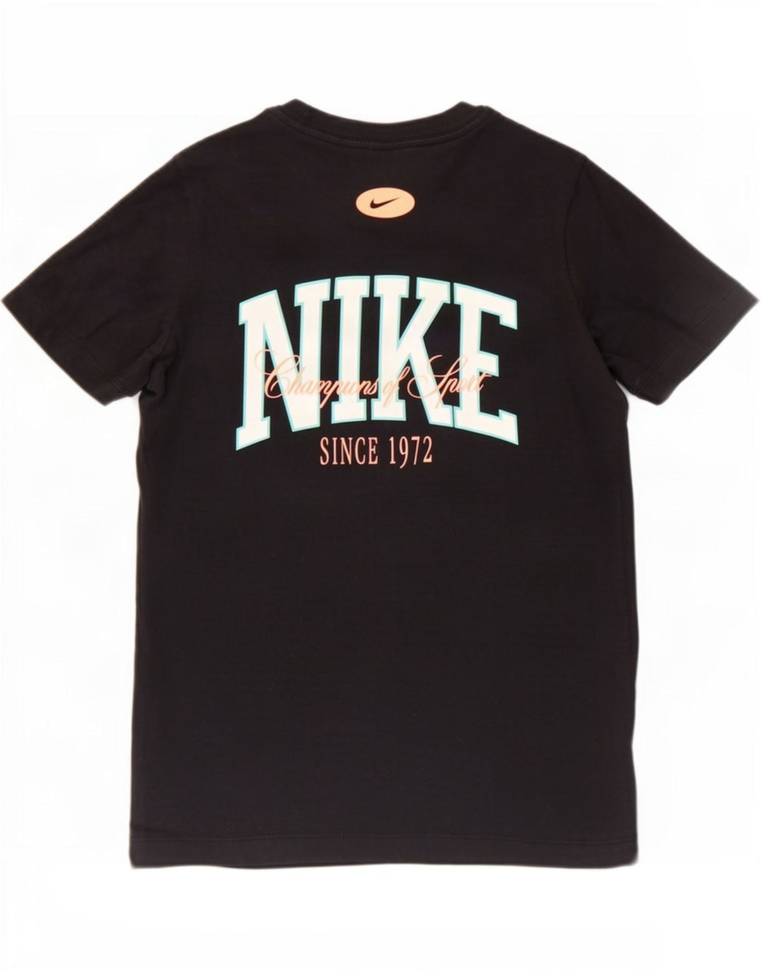 Nike Grafisk T-shirt top til kvinder DK 14 Stor Sort