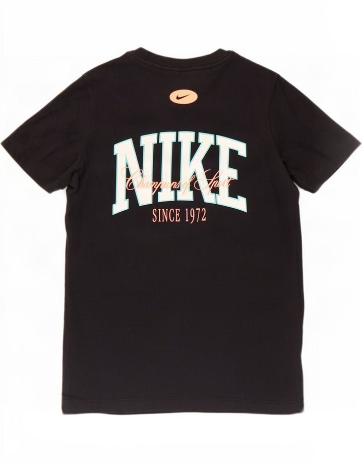 Nike Grafisk T-shirt top til kvinder DK 14 Stor Sort