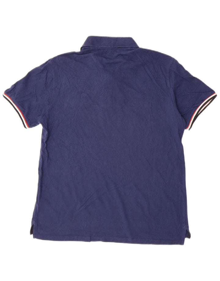 Champion herre poloshirt Medium marineblå stribet bomuld
