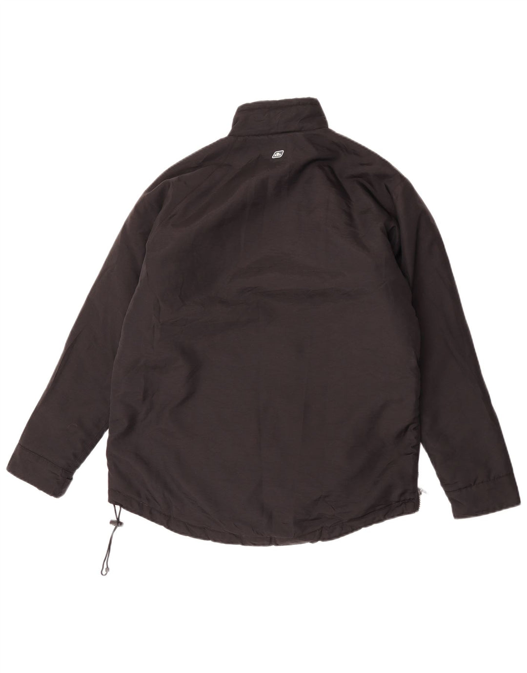 Ellesse Dame Oversized Anorak Jacket UK 10 Small Black Polyester