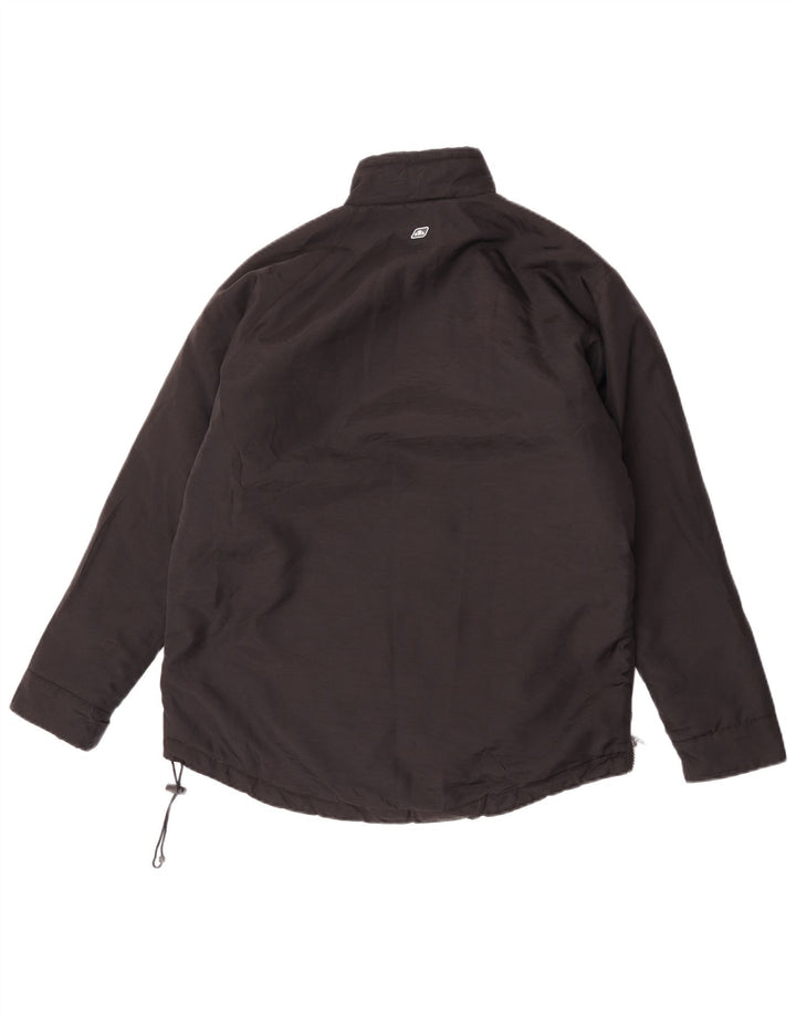 Ellesse Dame Oversized Anorak Jacket UK 10 Small Black Polyester