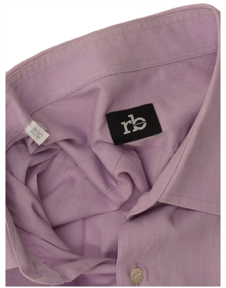 Roccobarocco Herreskjorte Str 45 18 2XL Lilla