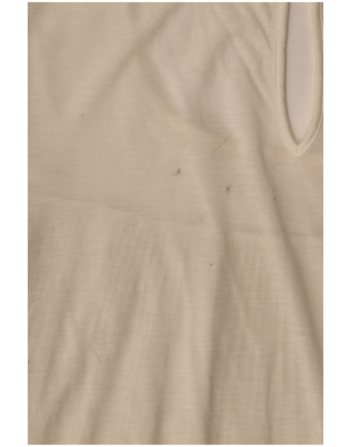 French Connection Dame Oversized Bluse Top UK 6 XS Hvid Polyester