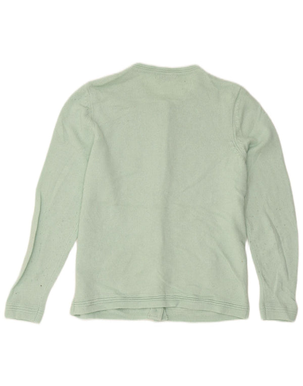Marks & Spencer Dame Cardigan Sweater UK 12 Medium Green Acryl