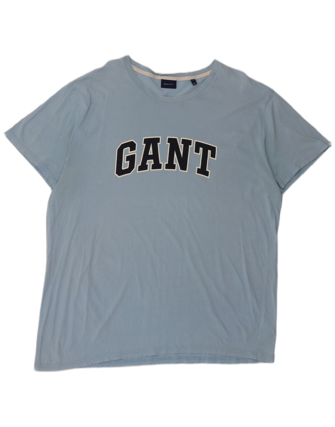 Gant Herre grafisk T-shirt Top 3XL Blå Bomuld