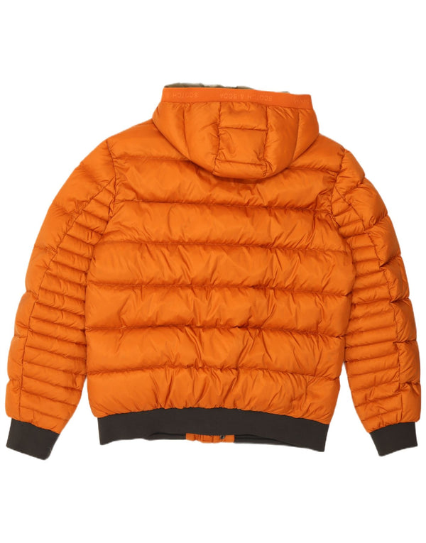 Scotch & Soda Herre hættepolstret jakke UK 42 XL Orange Polyamid