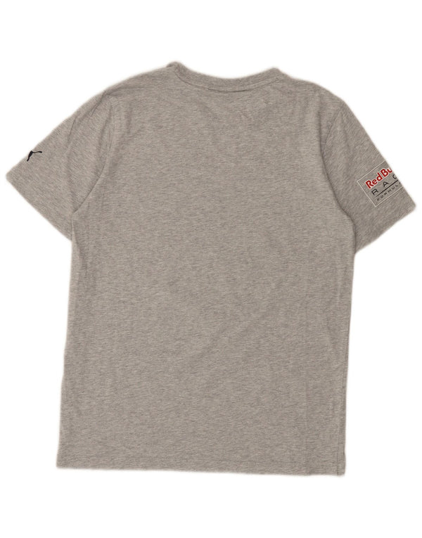 Puma Herre Red Bull Grafisk T-Shirt Top Medium Grey Flecked