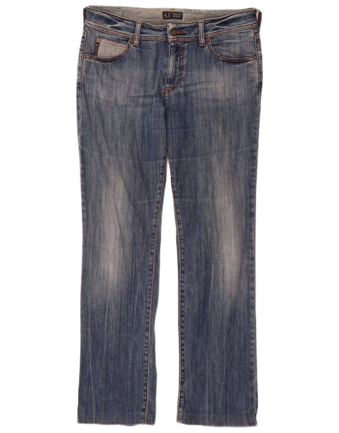 Armani Dame Bootcut Jeans W29 L29 Blå Bomuld