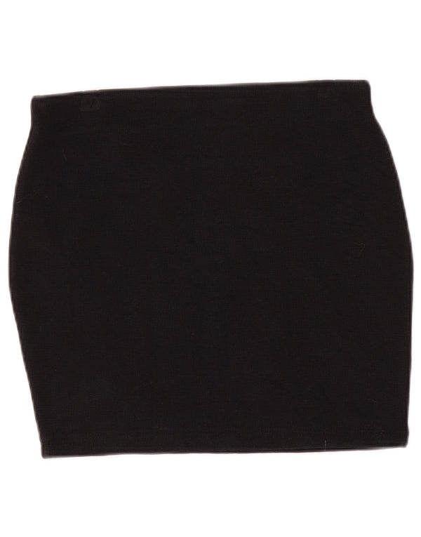 Zara Dame Trafaluc Mini-nederdel Medium W28 Marineblå Bomuld