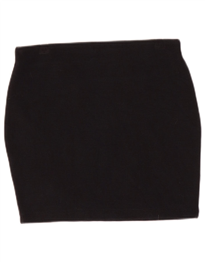 Zara Dame Trafaluc Mini-nederdel Medium W28 Marineblå Bomuld