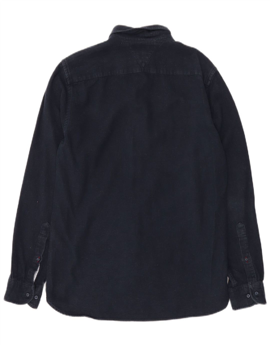 Tommy Hilfiger Herre Regular Fit Flanellskjorte Lille marineblå bomuld